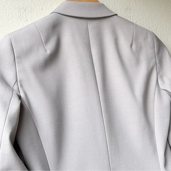 REISS Truman Tailored Blazer in Light Grey Beige Sz 2 - Picture 10 of 15